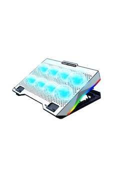 Büro Ev Ofis Bilgisayarı İçin 8fan Rgb Işıklı Metalik Notebook Suğutucu Büro Ev Ofis Bilgisayarı İçin 8fan Rgb Işıklı Metalik Notebook Suğutucu