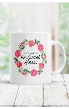 Dünyanın En Güzel Annesi Kupa Bardak Beyaz
