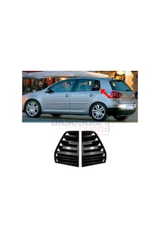 Vw Golf 5 İçin Kelebek Cam Vizörü Kaplaması Piano Black Vw Golf 5 İçin Kelebek Cam Vizörü Kaplaması Piano Black