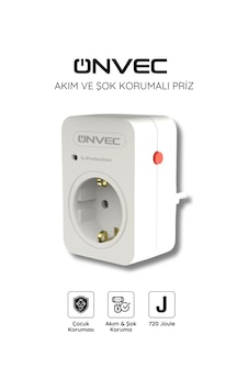 Onvec Basic Akım ve Şok Korumalı Priz 720 Joule