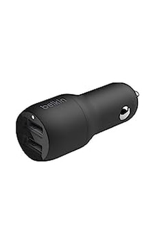 Belkin Boost Charge Çift Bağlantı Noktalı 24 W Araç Şarjı, İphone Ve Android Telefon Uyumlu, Siyah, Ccb001btbk Belkin Boost Charge Çift Bağlantı Noktalı 24 W Araç Şarjı, İphone Ve Android Telefon Uyumlu, Siyah, Ccb001btbk