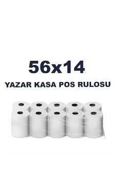 56x14 Termal Pos Kağıdı Rulosu 10'lu - Tüm Pos Cihazlara Uyumlu