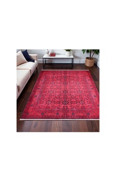 Kırmızı Oryantal Desenli Kilim Kaymaz Taban, Yıkanabilir, Salon & Oturma Odası Kırmızı Kırmızı Kırmızı Oryantal Desenli Kilim Kaymaz Taban, Yıkanabilir, Salon & Oturma Odası Kırmızı Kırmızı