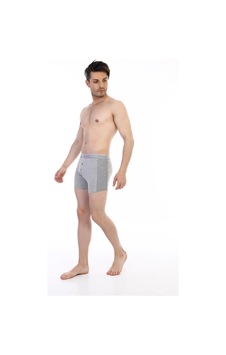 Moda Dua Çift Kaplan 880 Elastanlı Erkek Boxer gri Moda Dua Çift Kaplan 880 Elastanlı Erkek Boxer gri