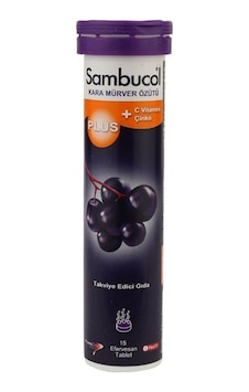 Sambucol Plus Kara Mürver Özütü Efervesan 15 Tablet Sambucol Plu Sambucol Plus Kara Mürver Özütü Efervesan 15 Tablet Sambucol Plu