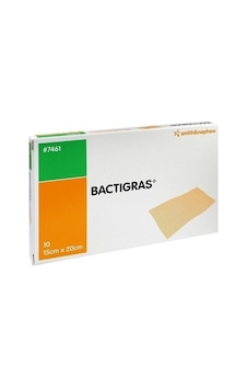 Bactigras Antiseptik Tül Yara Yanık Bakım Örtüsü 15 x 20 CM 10 Adet Bactigras Antiseptik Tül Yara Yanık Bakım Örtüsü 15 x 20 CM 10 Adet