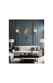 Chacha Home Kuş Tüyü Desenli Duvar Dekoru Chacha Home Kuş Tüyü Desenli Duvar Dekoru
