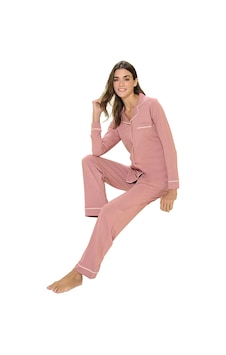 Over Sleep By Poleren Over Sleep 3305 Kadın Uzun Kol Modal Önden Düğmeli Pijama Takım M-l-xl-xxl Gül Kurusu Over Sleep By Poleren Over Sleep 3305 Kadın Uzun Kol Modal Önden Düğmeli Pijama Takım M-l-xl-xxl Gül Kurusu