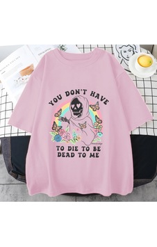 Flood Of Style Vintage Ölü Olmak İçin Ölmek Zorunda Değilsiniz Tome T Shirt Erkek Kadın Klasik Grafik Pamuk Pembe Flood Of Style Vintage Ölü Olmak İçin Ölmek Zorunda Değilsiniz Tome T Shirt Erkek Kadın Klasik Grafik Pamuk Pembe