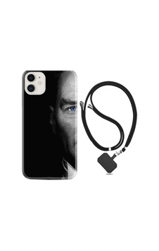 Apple Uyumlu iPhone 12 Kılıf Boyun Askılı Atatürk Portre 3 1331 Apple Uyumlu iPhone 12 Kılıf Boyun Askılı Atatürk Portre 3 1331