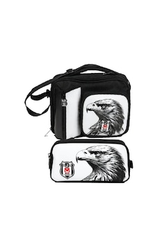 Beşiktaş Kartal Baskılı Beyaz - Siyah Erkek Çocuk Okul Beslenme Çantası Ve Kalemlik Seti - Setbjk26363 Siyah - Beyaz Beşiktaş Kartal Baskılı Beyaz - Siyah Erkek Çocuk Okul Beslenme Çantası Ve Kalemlik Seti - Setbjk26363 Siyah - Beyaz