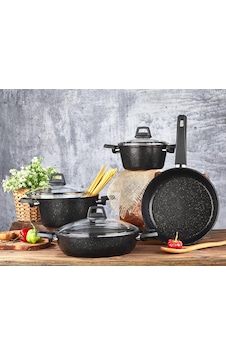 ORION 7 PARÇA GRANİT SET SİYAH ORION 7 PARÇA GRANİT SET SİYAH