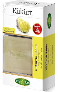 Phytoflora Kükürtlü Katı Bitkisel Sabun 125 G + Bitkisel Sabunluk + Kese Phytoflora Kükürtlü Katı Bitkisel Sabun 125 G + Bitkisel Sabunluk + Kese