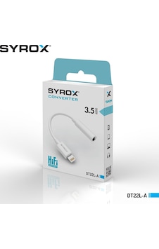 Syrox Dt22l-a Lightning Kulaklık Dönüştürücü 3.5mm Jack Syrox Dt22l-a Lightning Kulaklık Dönüştürücü 3.5mm Jack