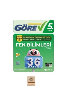 Nitelik Yayınları 5. Sınıf Görev Fen Bilimleri 36 Haftalık Çalışma Föyleri + Telefon Standı