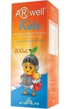 Arwell Kids Betaglukan Vitamin ve Mineraller Sıvı Şurup 200Ml Arwell Kids Betaglukan Vitamin ve Mineraller Sıvı Şurup 200Ml