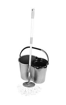 Plastart Sihirli Mop Set Takım Metalik Gri Siyah
