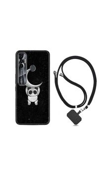 Tecno Spark 7 Pro Kılıf Boyun Askılı Panda Moon 18Mate10Lite Siyah Tecno Spark 7 Pro Kılıf Boyun Askılı Panda Moon 18Mate10Lite Siyah