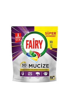 Fairy Fairy Mucize Bulaşık Tableti 30'lu Limon - 5 Bölmeli Kapsül Teknolojisi 3'li Ekonomik Pak Tarı Fairy Fairy Mucize Bulaşık Tableti 30'lu Limon - 5 Bölmeli Kapsül Teknolojisi 3'li Ekonomik Pak Tarı