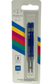 Parker Jel Kalem Refill Plastik Gövde, 2'li Blister M Uç Mavi Parker Jel Kalem Refill Plastik Gövde, 2'li Blister M Uç Mavi
