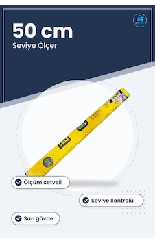 Su Terazisi 50 Cm Seviye Ölçer Ev Ve İş Yeri İçin Hırdavat Aleti