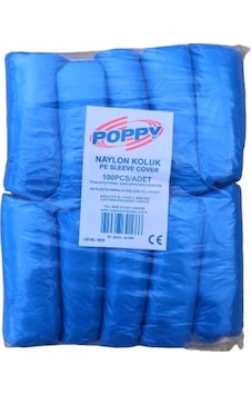 Poppy Pe Mavi Naylon Kolluk 100'lü x 20 Paket 3700 G Poppy Pe Mavi Naylon Kolluk 100'lü x 20 Paket 3700 G