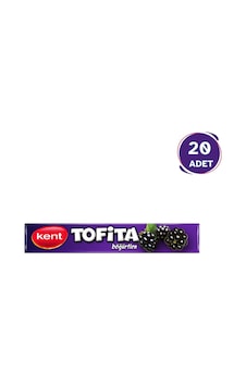 Kent Tofita Stick Şeker Böğürtlen 47gr (20'li Paket