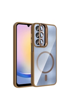 Samsung Uyumlu Galaxy A16 Kılıf Standlı Ve Kamera Lens li M-safe Şarj Özellikli Zore Etro Kapak Desert Titanyum Samsung Uyumlu Galaxy A16 Kılıf Standlı Ve Kamera Lens li M-safe Şarj Özellikli Zore Etro Kapak Desert Titanyum