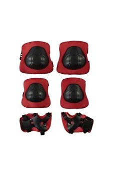 Yüksek Yoğunluklu Çocuk Koruyucu Set 6 Parça Dizlik Dirseklik El Pedi Paten Scooter Bisiklet Için Siyah - 869603972 Siyah