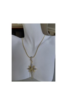 Zirkon Taşlı Kuzey Yıldızı Gold Kolye Altın Altın Zirkon Taşlı Kuzey Yıldızı Gold Kolye Altın Altın
