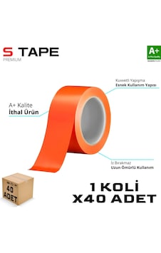 S-dizayn Oto Cam - Montaj Bandı İthal Turuncu 45mm X 33 Yd 72 Li Koli A+kalite