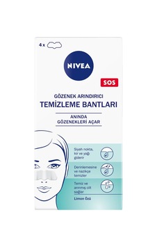 Nıvea Siyah Nokta & T-bölgesi Temizleyici Yüz Bantları 4'lü Nıvea Siyah Nokta & T-bölgesi Temizleyici Yüz Bantları 4'lü