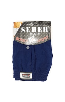 Seher 2 Adet Lacivert Renk Penye Boxer Lacivert
