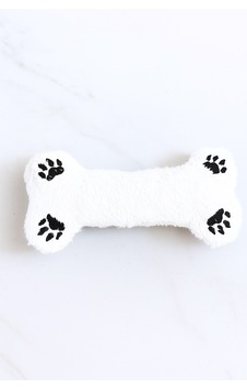 Monox Wellsoft Peluş Kemik Şekilli Pati Nakışlı Köpek Oyuncağı