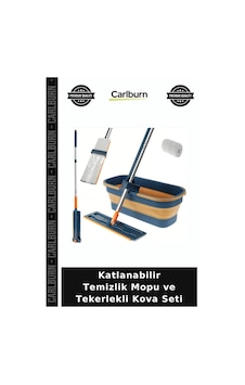 Katlanabilir Temizlik Mopu Ve Tekerlekli Kova Seti Ev Temizliği Salon Gereci Gündelik Yaşam Katlanabilir Temizlik Mopu Ve Tekerlekli Kova Seti Ev Temizliği Salon Gereci Gündelik Yaşam
