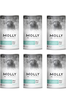 Molly Kuzu Etli Ve Pirinçli Ezme Yavru Köpek Konservesi 400 G X 6 Adet Molly Kuzu Etli Ve Pirinçli Ezme Yavru Köpek Konservesi 400 G X 6 Adet