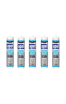 5 Adet Genel Amaçlı Silikon Şeffaf 250 Ml