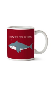 Köpekbalıklarının Favori Filmi Titanic Gemisi İki Tarafı Baskılı Kupa Bardak Köpekbalıklarının Favori Filmi Titanic Gemisi İki Tarafı Baskılı Kupa Bardak