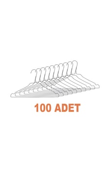Tel Askı 100lü Elbise Askılığı Pantolon Askısı 5409