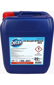 Detax Bulaşık Sıvısı 20 Kg Detax Bulaşık Sıvısı 20 Kg