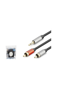 3.5 Mm To 2 Rca Ses Kablosu 10 M - Siyah Hdx1076 3.5 Mm To 2 Rca Ses Kablosu 10 M - Siyah Hdx1076