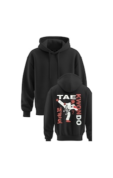 Taekwondo Baskılı 3 İp Kapşonlu Sweatshirt Taekwondo Hoodie Taekwondo Baskılı 3 İp Kapşonlu Sweatshirt Taekwondo Hoodie