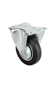 Servis Tekeri - Tablalı Siyah Sabit - Çap 100 Mm - Servis Tekeri - Tablalı Siyah Sabit - Çap 100 Mm -