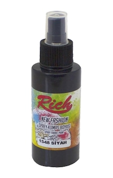 Rich New Fashion Sprey Kumaş Boyası 100 Cc. 1548 Siyah
