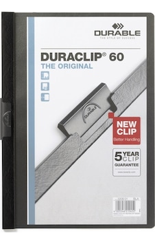 Durable Sıkıştırmalı Dosya Duraclip Ortadan Klipsli 60 Sy A4 Siya Durable Sıkıştırmalı Dosya Duraclip Ortadan Klipsli 60 Sy A4 Siya