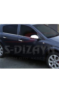 S-Dizayn  Opel Astra H Hb Krom Cam Çıtası 4 Prç 2004 Üzeri