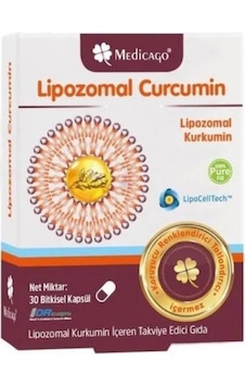 Lipozomal Kurkumin İçeren Takviye Edici Gıda 30 Bitkisel Kapsül Lipozomal Kurkumin İçeren Takviye Edici Gıda 30 Bitkisel Kapsül