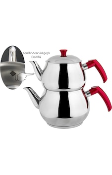 Ems Mar Çelik Çaydanlık Takımı Midi Boy 1,1 Lt Ems Mar Çelik Çaydanlık Takımı Midi Boy 1,1 Lt