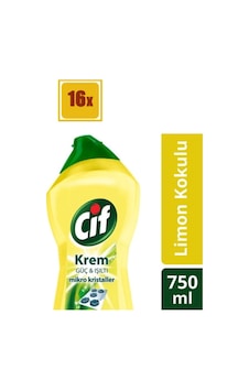 Krem Temizleyici Limon Kokulu 750 Ml 16'lı Set Krem Temizleyici Limon Kokulu 750 Ml 16'lı Set