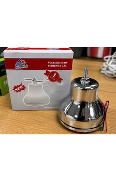 12v Elektrikli Çan Korna Krom Universal Araç Kornası 12v Elektrikli Çan Korna Krom Universal Araç Kornası